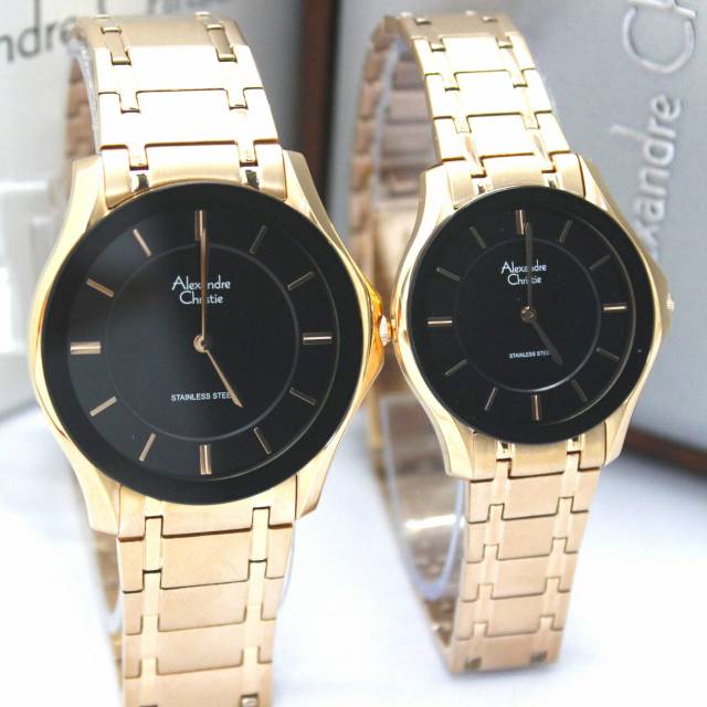 JAM TANGAN COUPLE PRIA/WANITA ALEXANDRE CHRISTIE AC8605 100% ORIGINAL