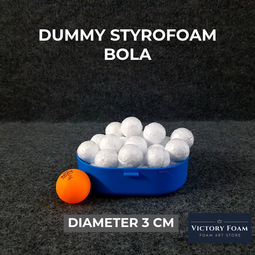 Dummy Styrofoam Bola Diameter 3cm