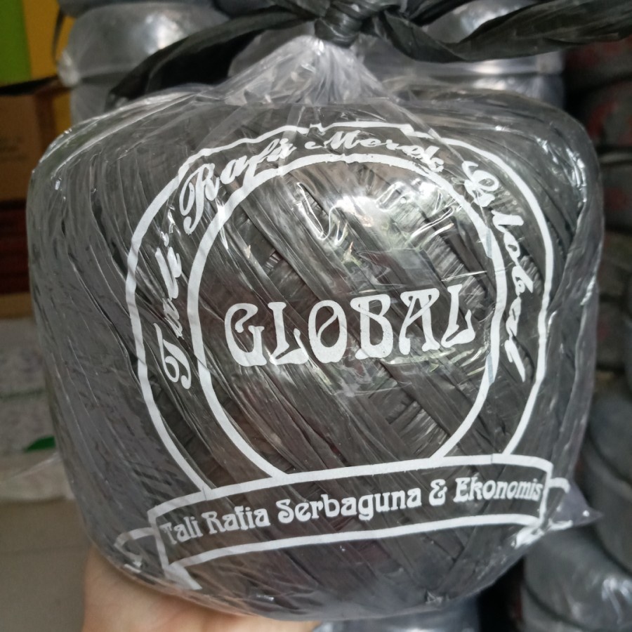 

Tali Rapia 8ons/Tali Rafia Rafiah Rapiah/Tali Plastik Hitam 800 gram