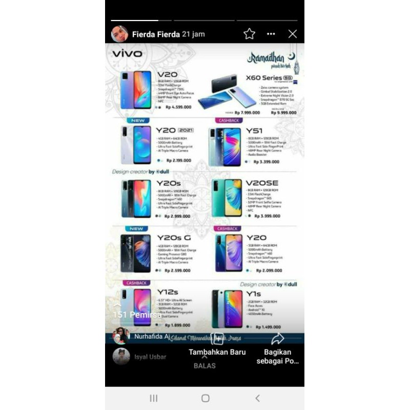 hp vivo bergaransi resmi