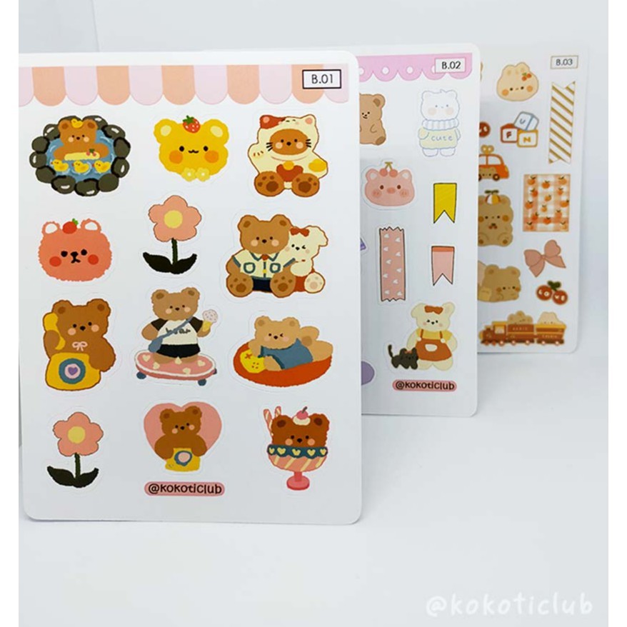 

Sticker Deco/Sticker Aestetic/Sticker Tumblr - Tema Bear Korea