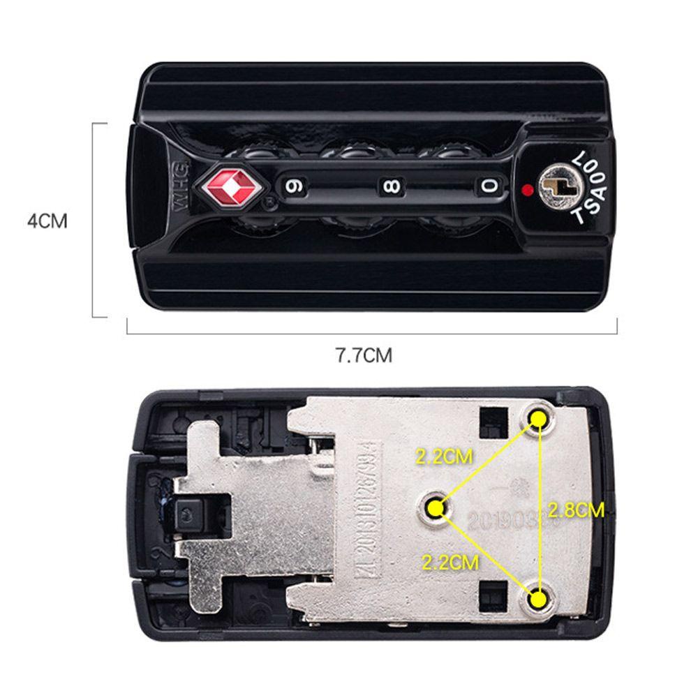 TOP Tsa Customs Lock Hardware Weatherproof Protection Security Kunci Kombinasi 3digi