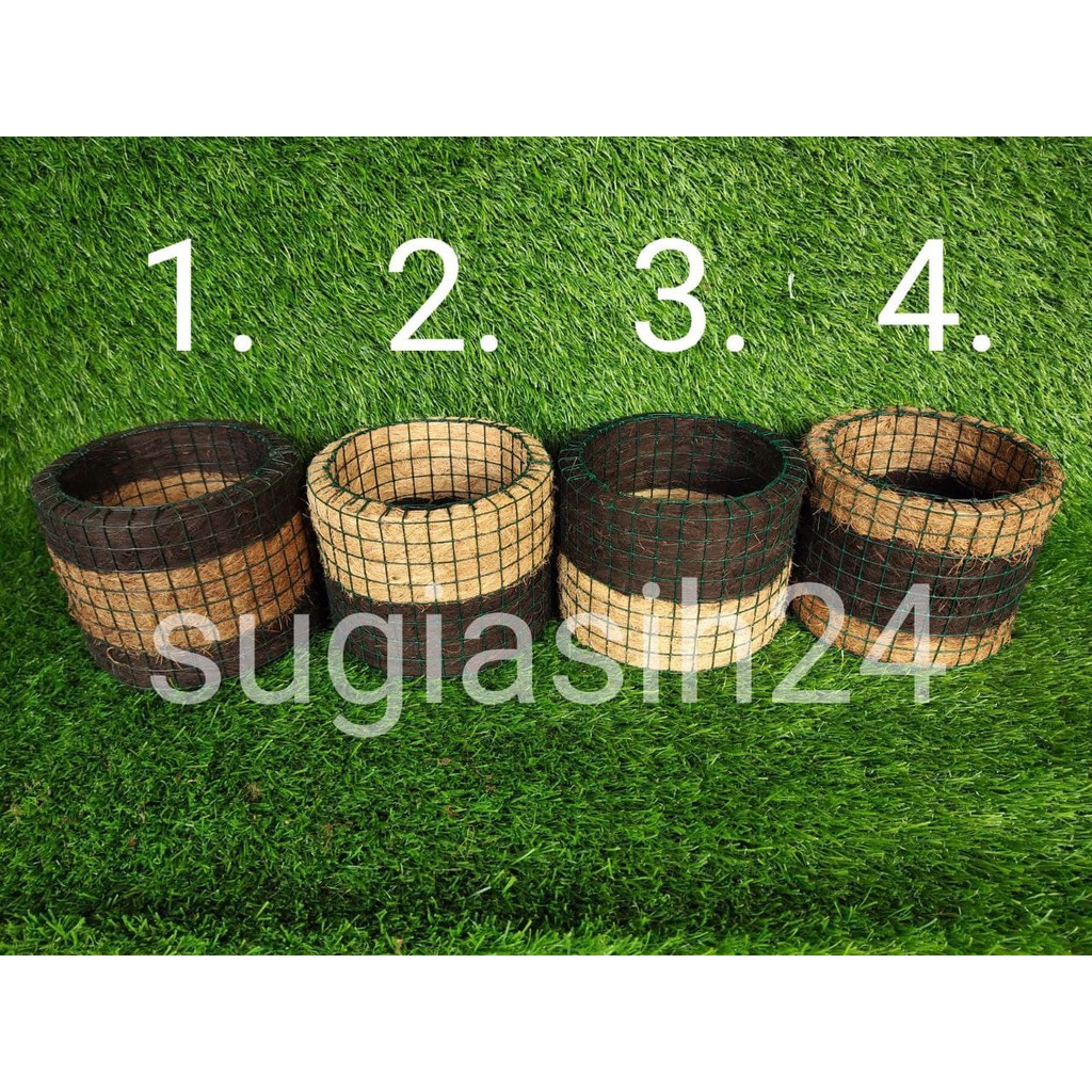 POT BULAT SABUT KELAPA POT ANGGREK POT TANAMAN POT IJUK POT SABUT