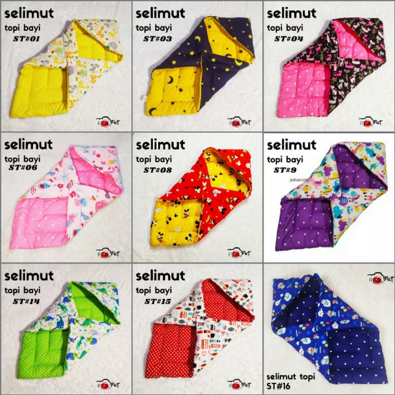 Selimut topi/Selimut topi bayi premium/Selimut topi bayi newborn/Selimut topi bayi karakter/Selimut topi bayi lembut