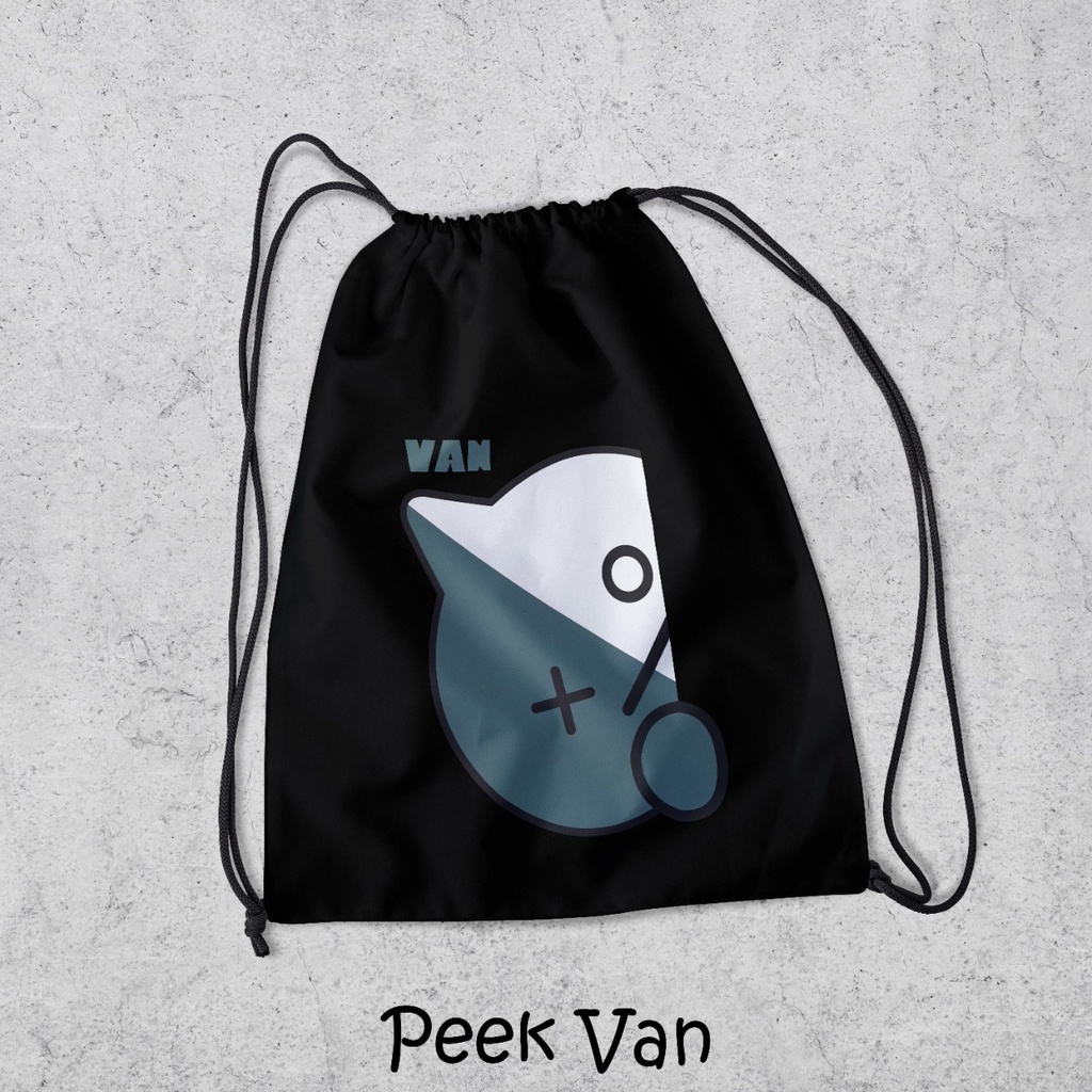 Tas Serut Anti Air - New String Bag - Tas Serut Waterprof Pria Dan Wanita - Tas Polos / Custom - Tas Olahraga