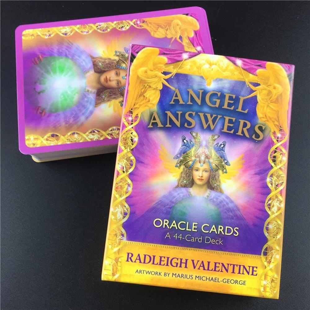 Agustina Angel Answers Permainan Papan Hiburan Pesta 44Pcs Deck Game Tarot Card