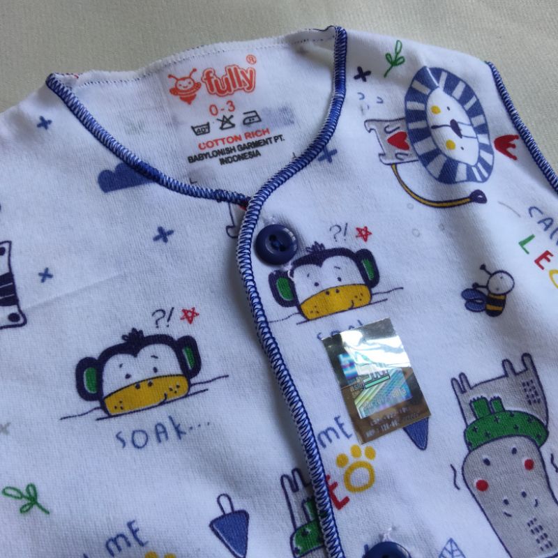 BAJU BAYI ATASAN OBLONG NEWBORN SNI / LENGAN KUTUNG