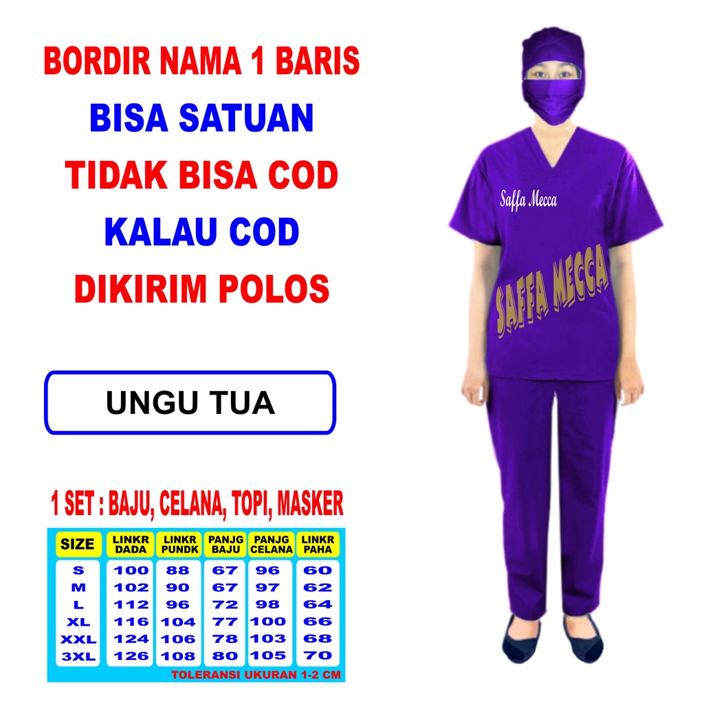 BORDIR NAMA BAJU OKA / BORDIR BAJU OK / BORDIR OKA / LENGAN PENDEK TANPA COD