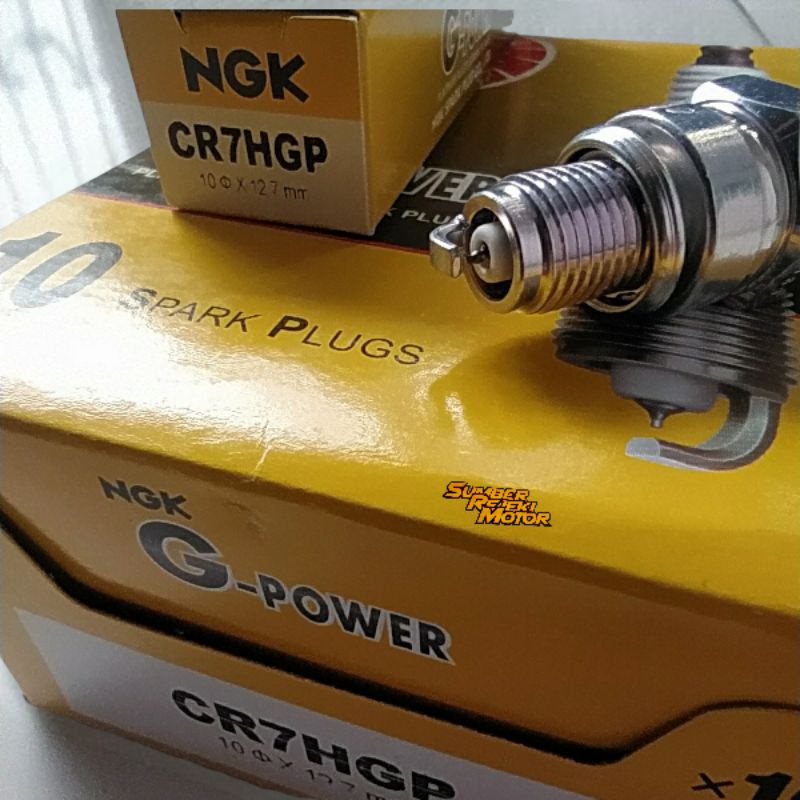 Busi ngk platinum CR7HGP pendek grand jupiterz mio shogun smash busi racing