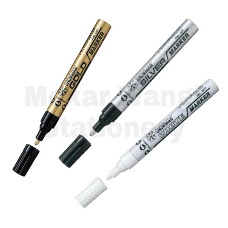 

Spido snowman paint marker permanent - Emas Silver Putih