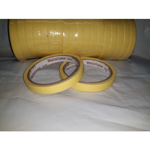 

PEREKAT-PENGIKAT- LAKBAN KERTAS 1/2 INCH X 12 METER / MASKING TAPE 12 MM X 12 METER -PENGIKAT-