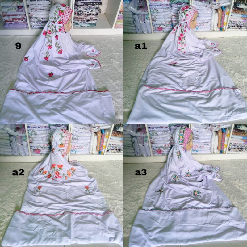 Mukena Anak Terusan Bordir Polino