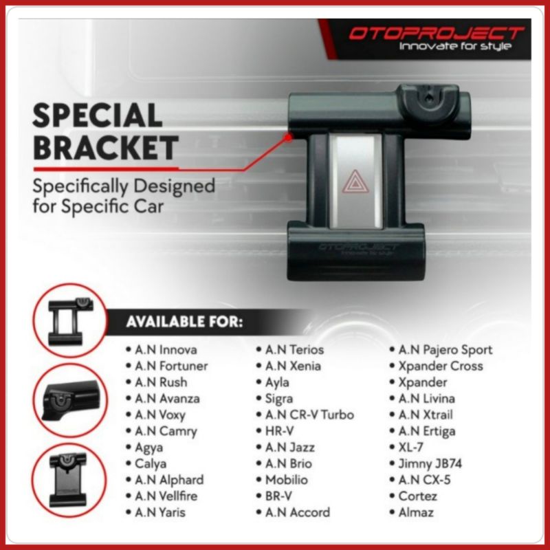 Dudukan HP / Phone Holder Otoproject Wuling Almaz &amp; Wuling Cortez