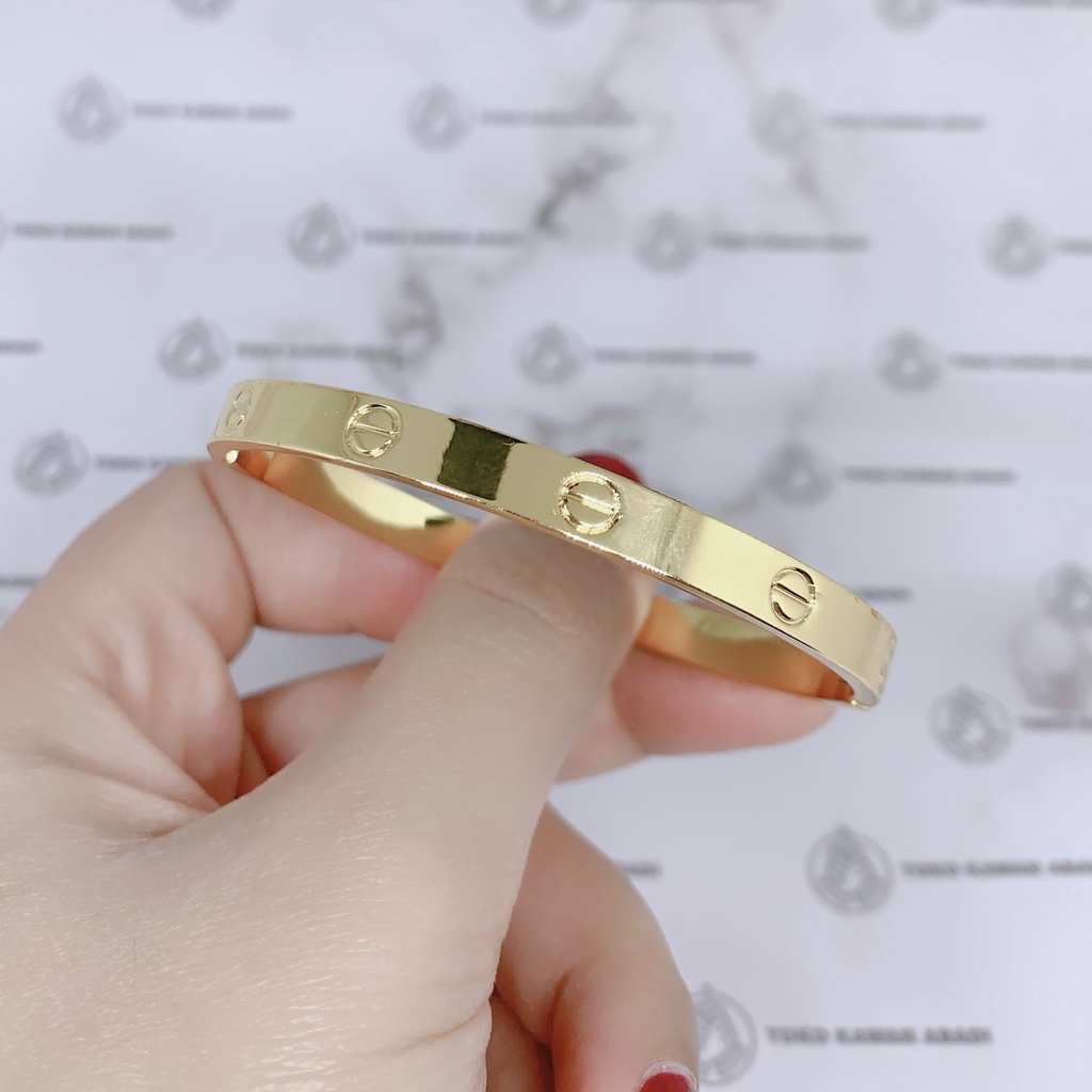 Xuping Gold Gelang Tangan Model Bangle Certer *92