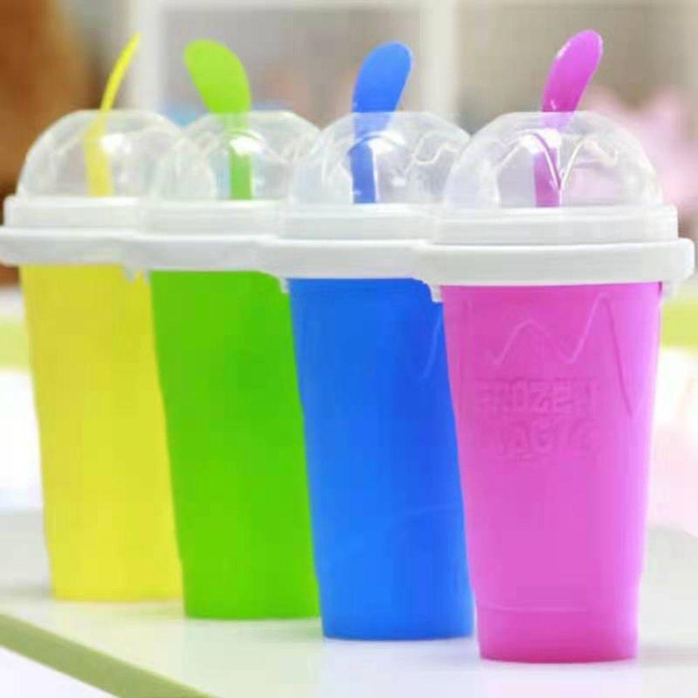 [Elegan] Smoothie Cup Silikon 350ml Ice Cream Quick-frozen Homemade Cepat Dingin Cooling Cup