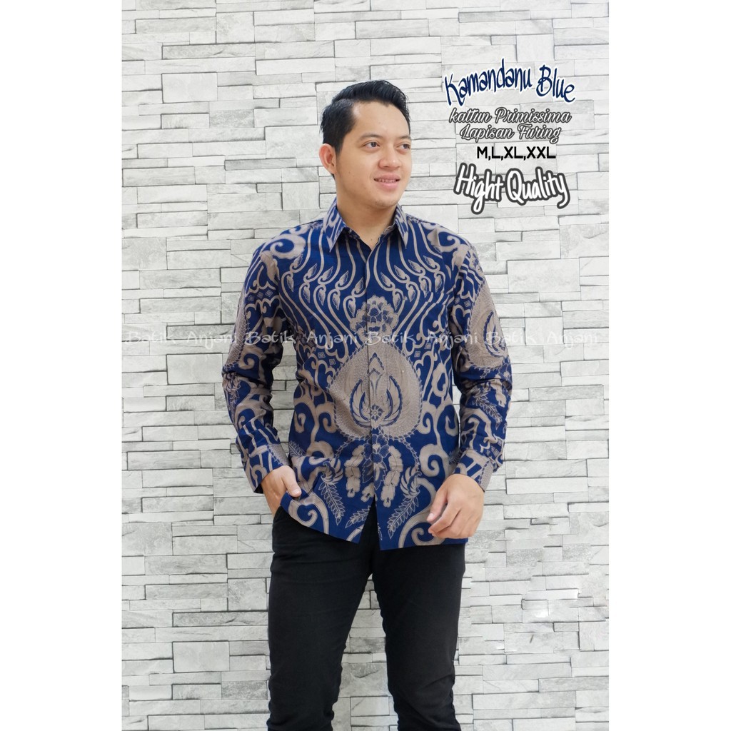 Kemeja Batik Pria Lengan Panjang Full Furing Cowok Atasan Modern Premium KATUN HALUS MODERN Pabrik Seragam Kantor ORI ADIPATI AFANDI OPO PINK RANTING MERAH MACAN RAFFI PERMATA BIRU ARYADEWA EMAS KALAWANGSA ARGO LAWU LESMANA GUMELAR BATIK SOLO AMANAH