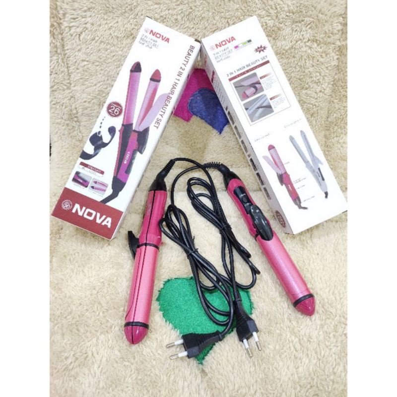 CATOK MINI 2 IN 1 NH. 2009 Curl &amp; Straight Hair Beauty Catokan Kriting Dan Lurus