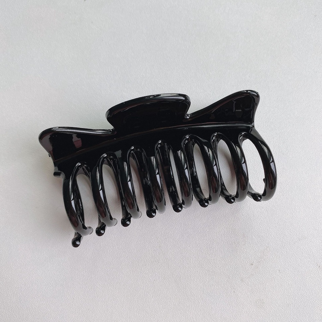 JEPIT JUMBO JEPITAN KENDALL JENNER BADAI JEDAI CAKAR PANJANG KLIP RAMBUT KOREA WANITA KOREAN WOMEN SHARK JAW THICK HAIR ACCESSORIES CLUTCHER CLAW CLIP CLIPS ACRYLIC SOLID COLOR LARGE SIZE HAIRCLIP CLIPPER HITAM TRANSPARAN BENING MACAN CEPOL  BLACK