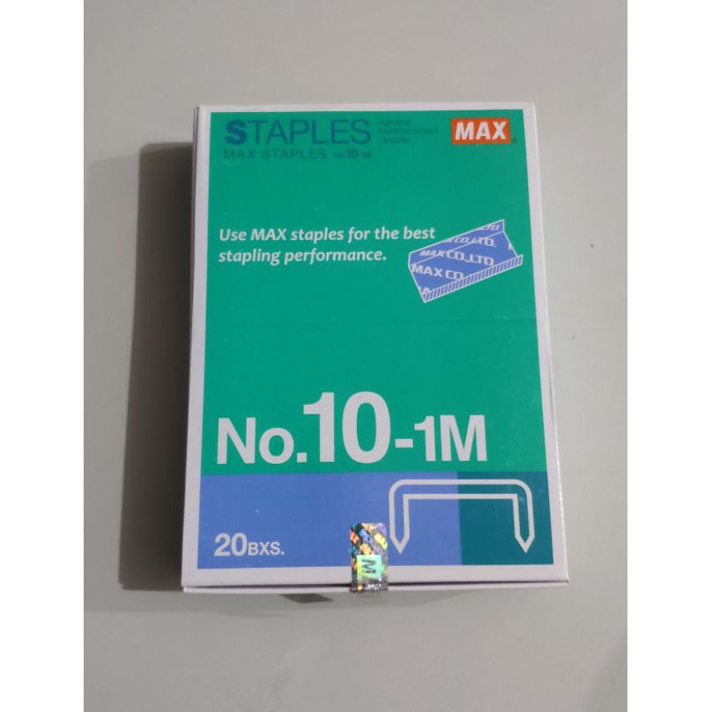 

Isi Staples Max No.10 per pak