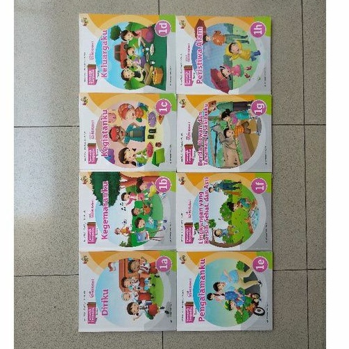

8 buku tematik terpadu kelas 1 SD erlangga