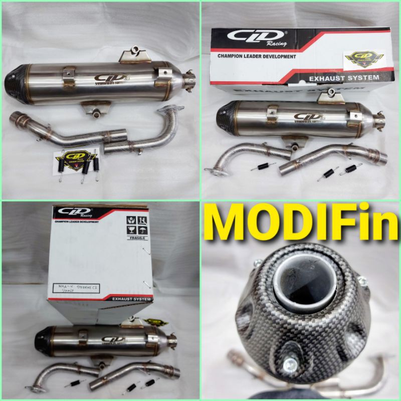 Knalpot Tsukigi Standar Racing NMAX Original CLD Racing c2 Carbon Silencer Pipa Leher Full Stainless