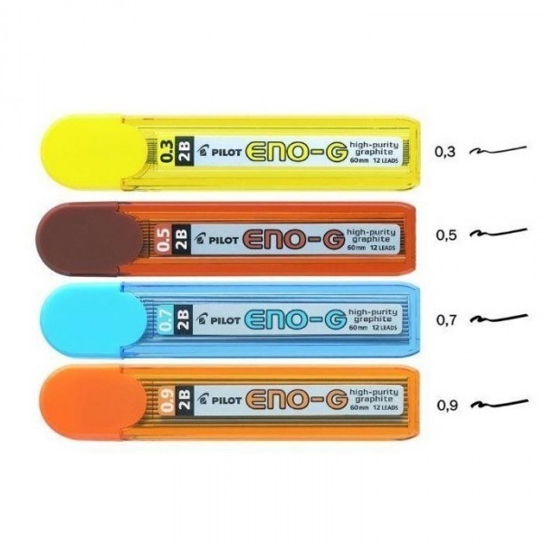 

Pilot ENO-G 2B Pencil Lead ( 0.3 / 0.5 / 0.7 / 0.9 mm )