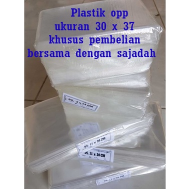 plastik opp untuk bungkus sajadah ukuran 30 x 37