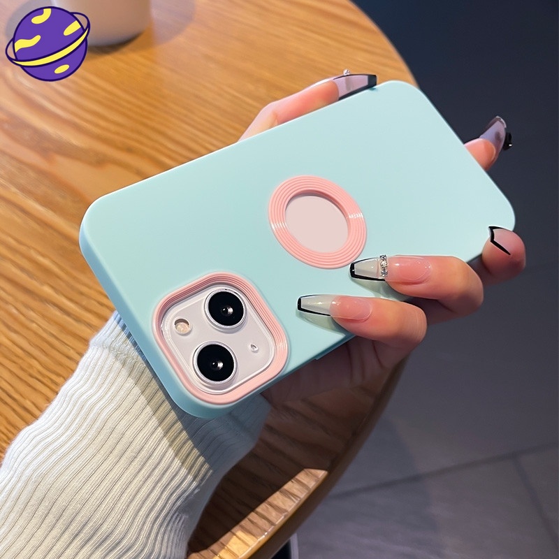 Case Pelindung Penuh Bahan Silikon TPU PC Warna-Warni Untuk iPhone 13 12 11 Pro X XR XS Max 7 8 Plus