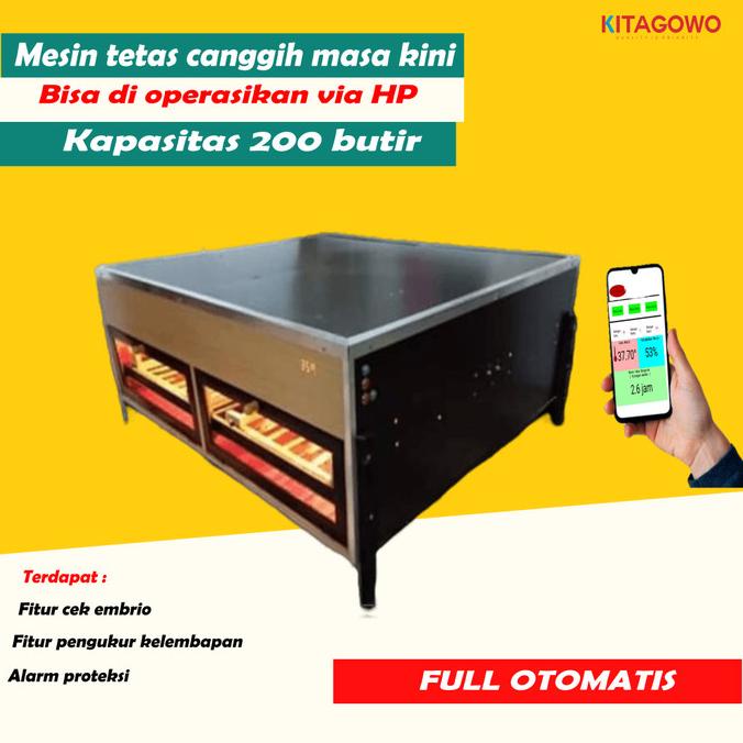 [[BISA COD]] Mesin Penetas Telur Full Otomatis Kapasitas 200 ORIGINAL