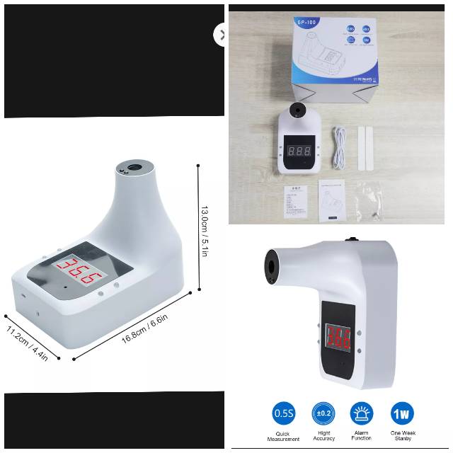 GP100 Termometer infrared dinding + Tripod