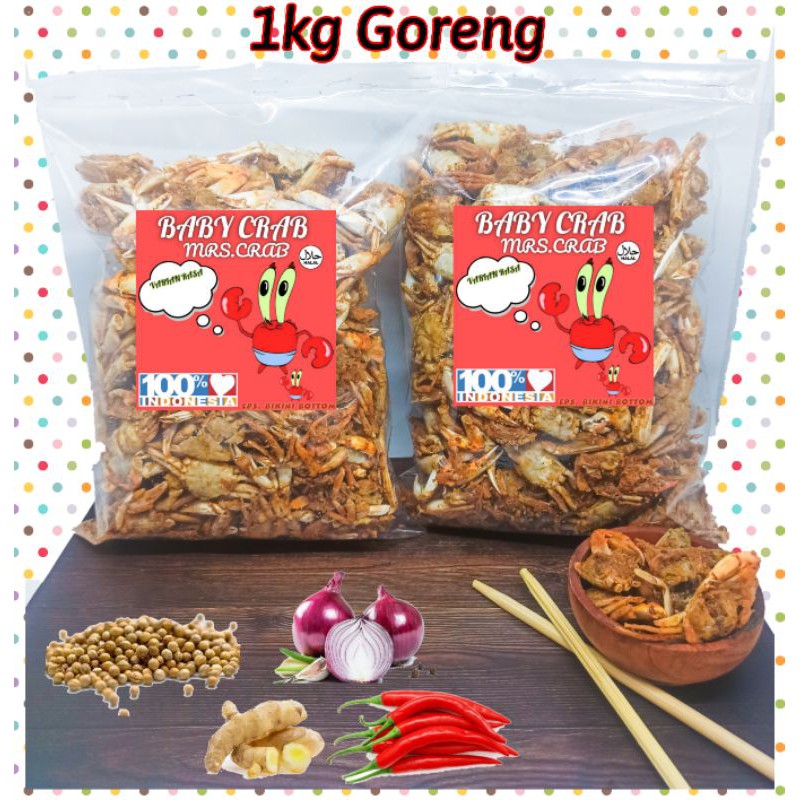 BABY CRAB 1KG GORENG HALAL!!