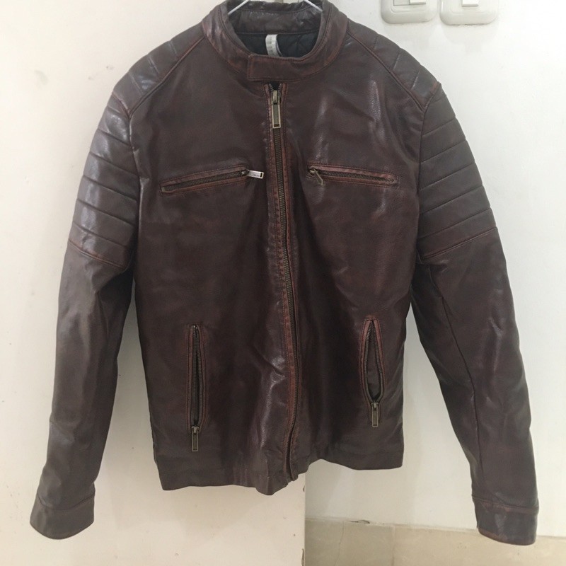 ZARA Man leather jacket