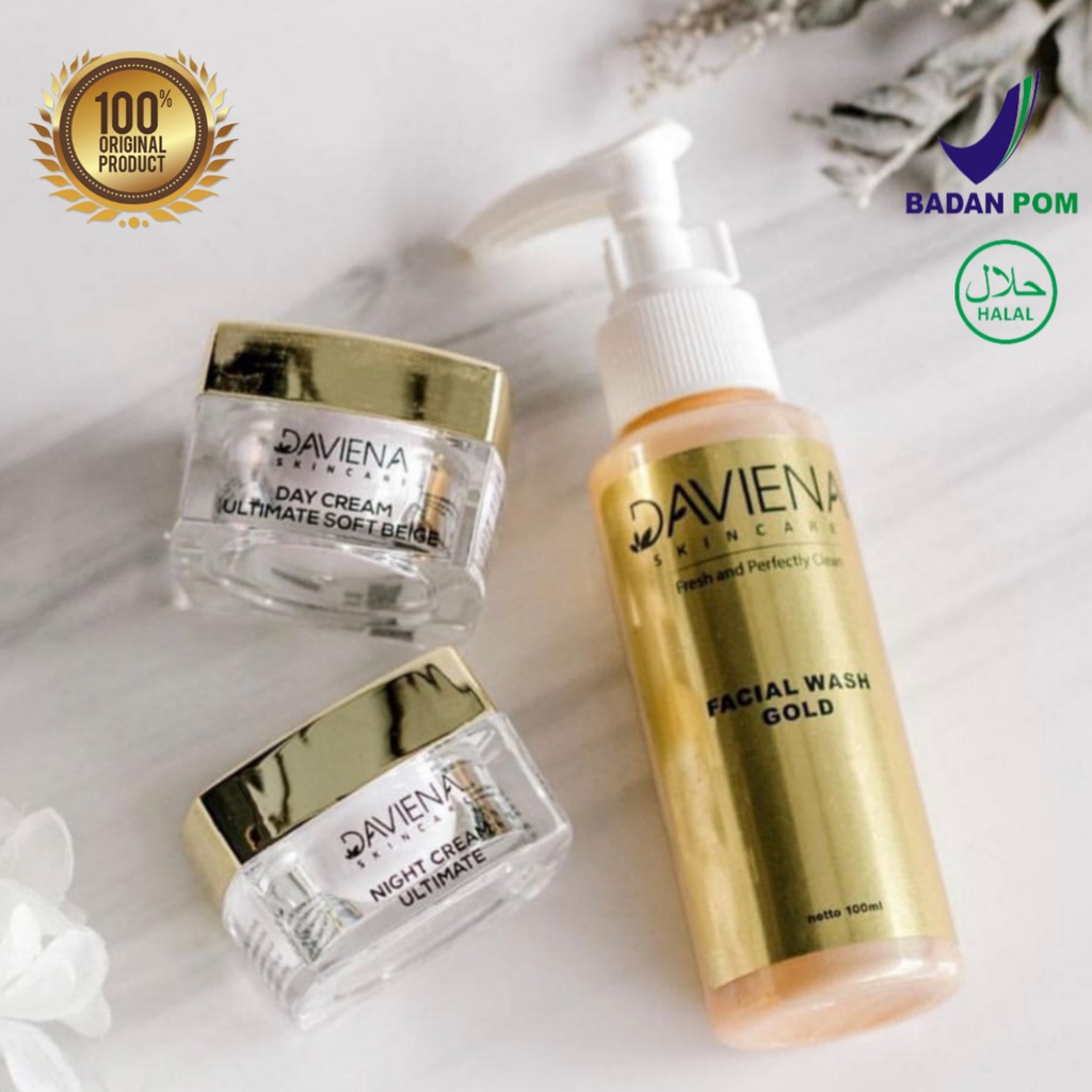 DAVIENA SKINCARE PAKET HEMAT GOLD SERIES | DAVIENA | DAVIENA SKINCARE | DAVIENASKINCARE