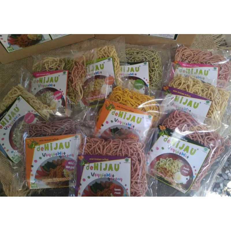

VEGIEMIE Mie Homemade NON MSG Dehijau By Dapur Hijau