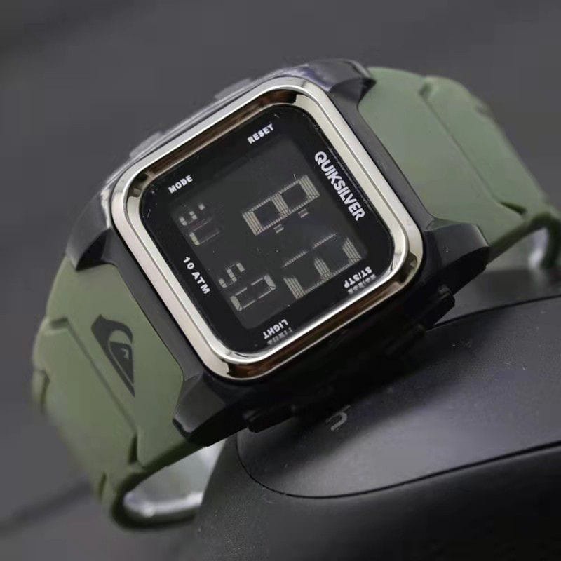 COD Jam Tangan Pria Quicksilver Digital Segi Anti Air M158