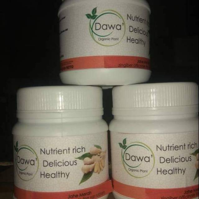 

Bubuk jahe merah organik