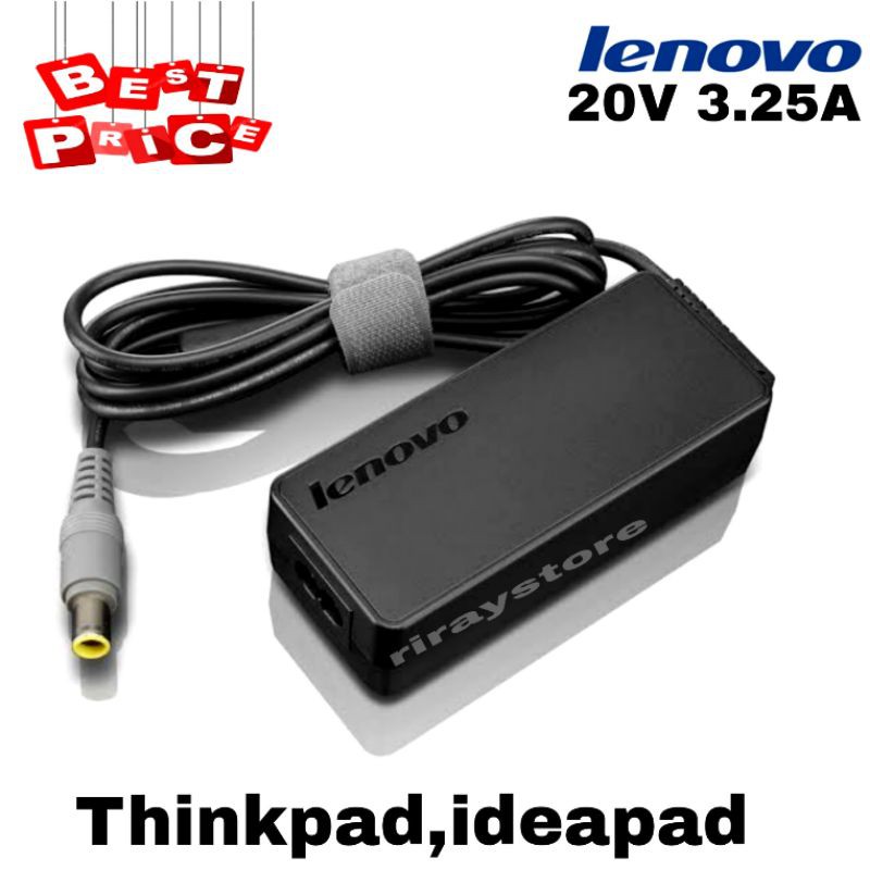 Charger Casan Adaptor Laptop LENOVO Thinkpad X230 X220 T40 T400 T410,T420,T430 20V 3.25A Model Jarum