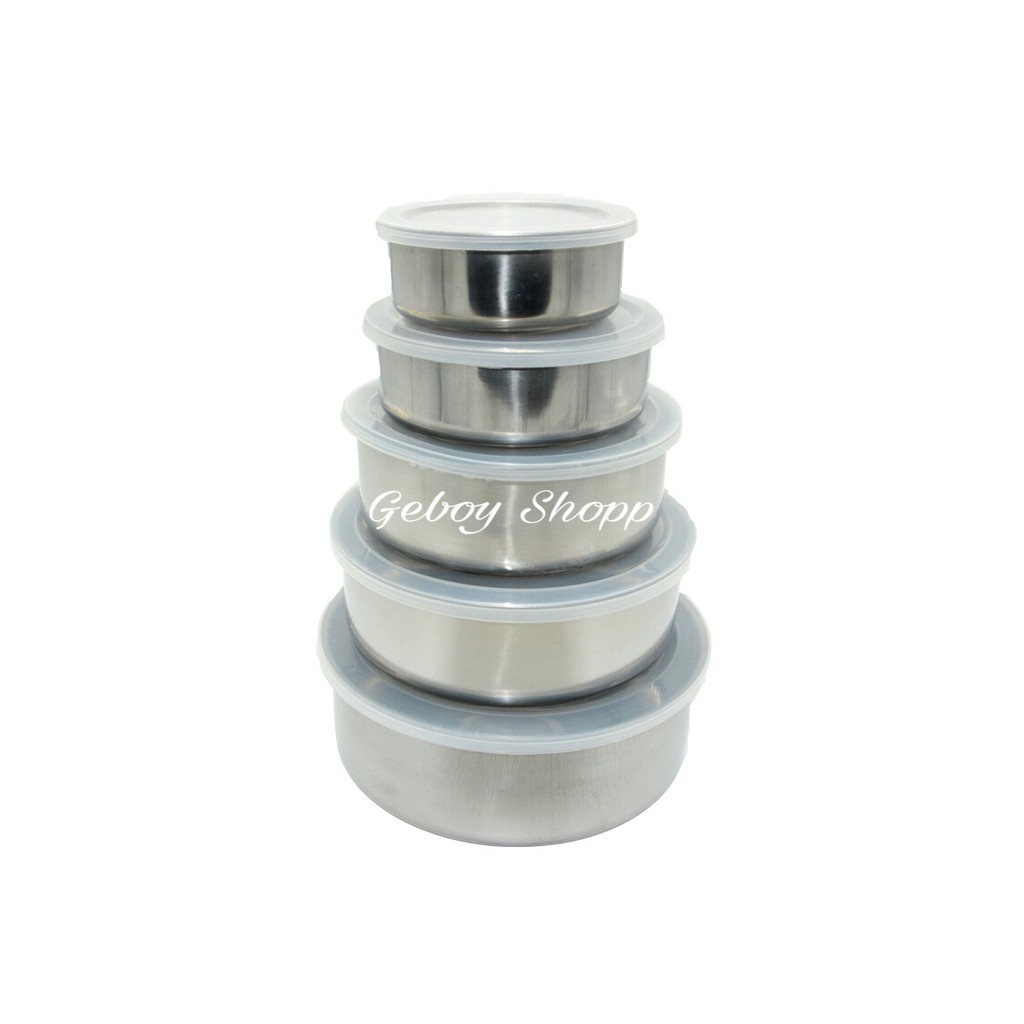 Fresh Box susun 5 Stainless Steel/Rantang Stainless Steel