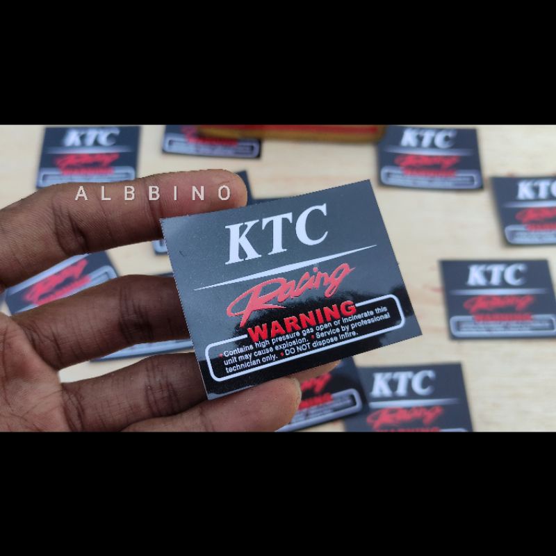 Sticker shock KTC Suspension Stiker shok KTC emblem logo KTC racing