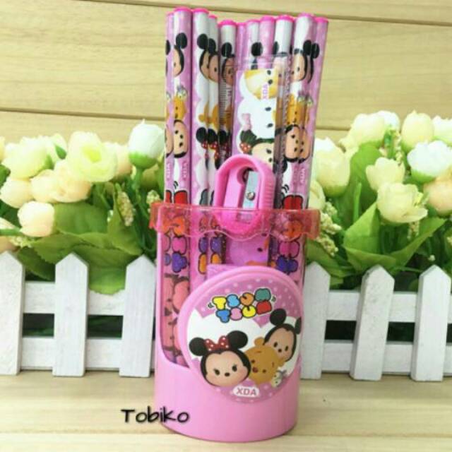 

Set alat tulis stationery karakter Tsum tsum
