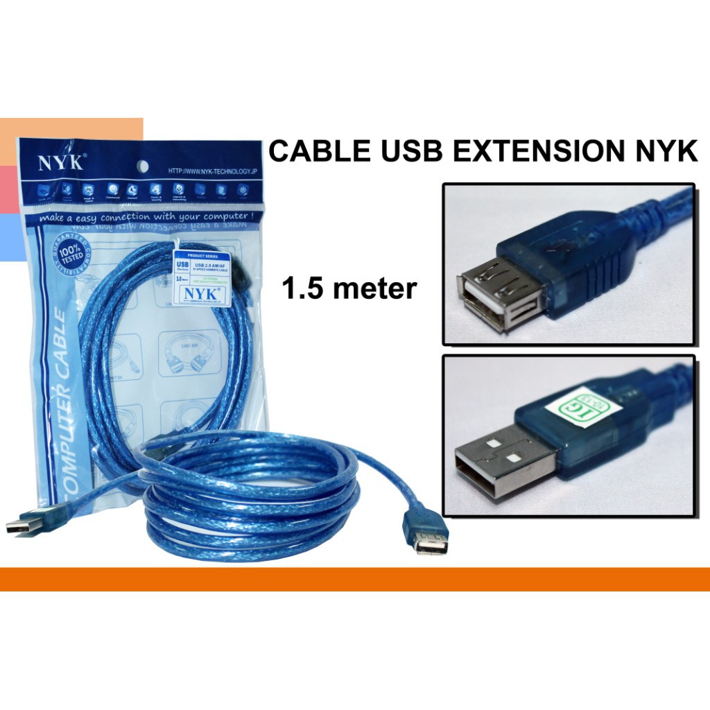 KABEL USB EXTENSION NYK 1.5M