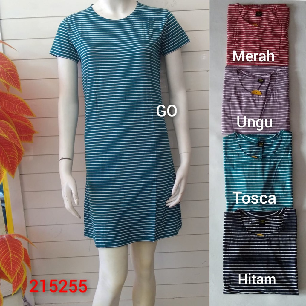 gof A DASTER LEMONE DRES Wanita Casual Motif Pakaian Perempuan Lengan Pendek