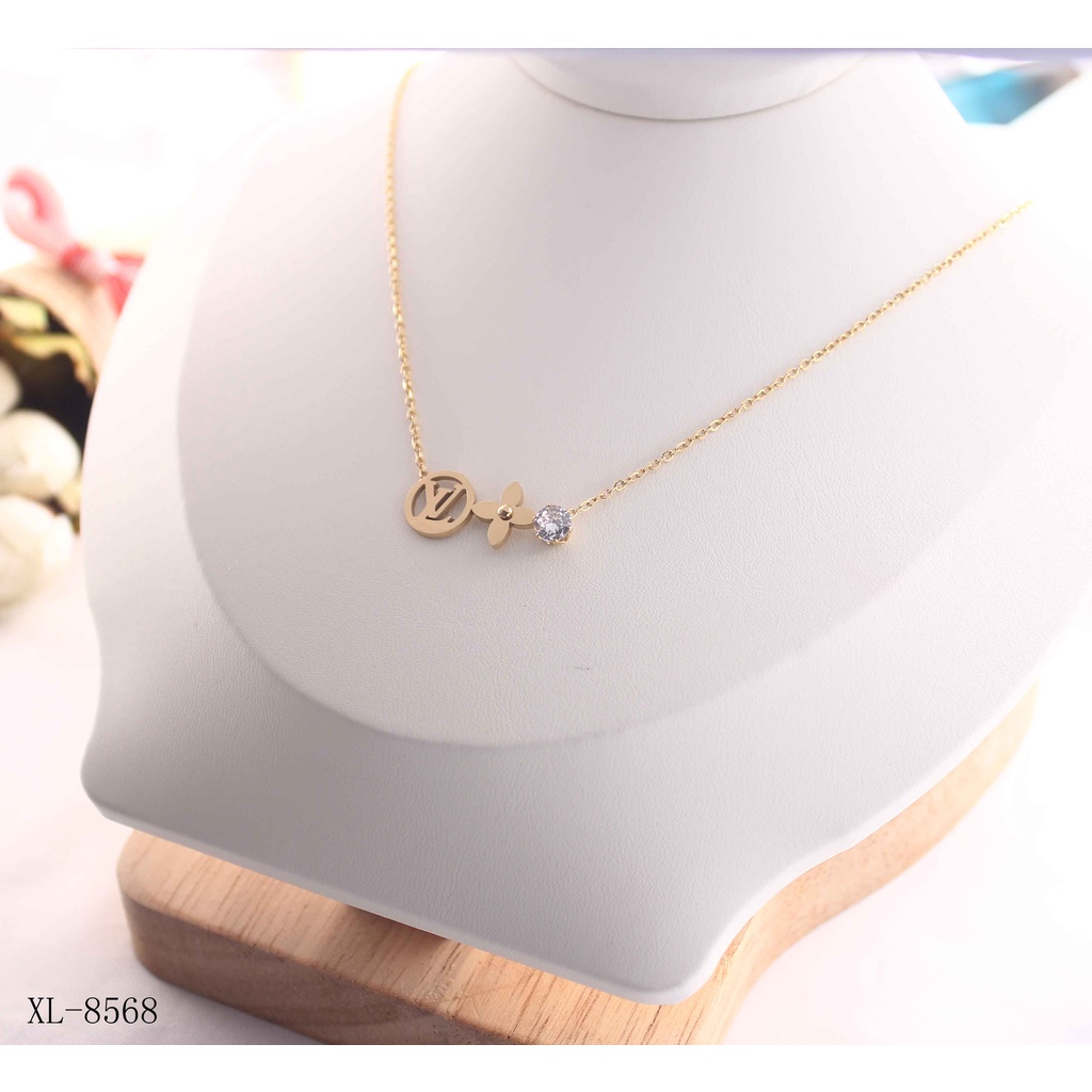 Kalung Titanium Permata Perhiasan Fashion 8568,7263