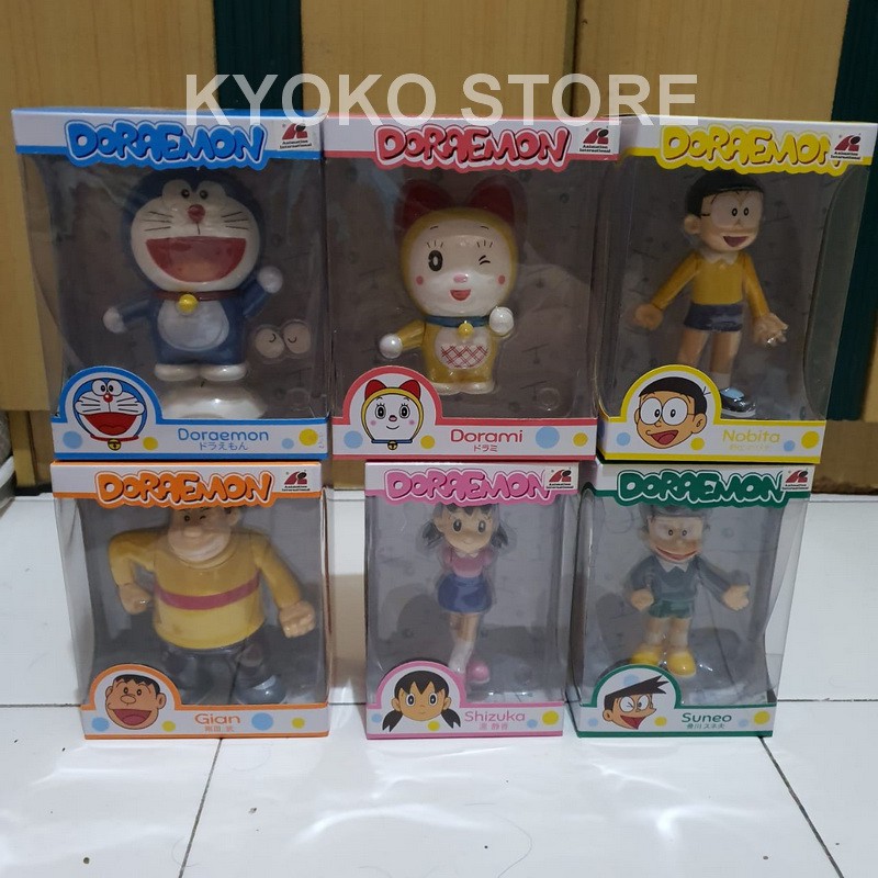 Action Figure Doraemon Nobita Dorami Shizuka Giant Suneo Complete Set