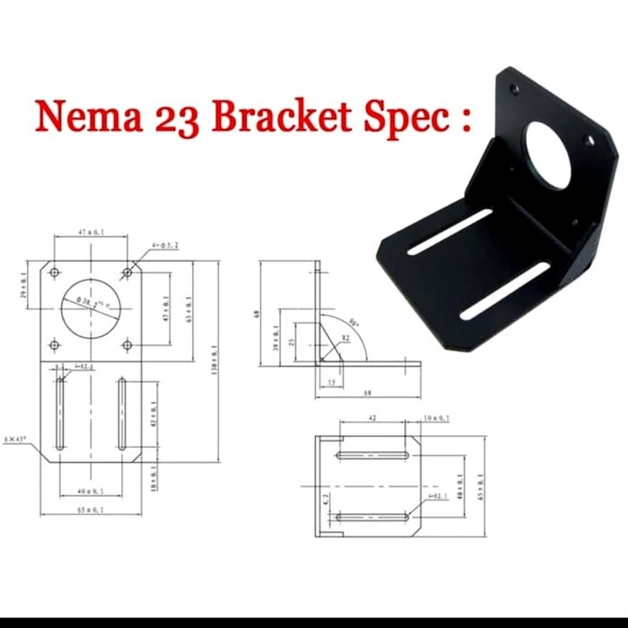 bracket motor nema23 nema 23 motor stepper holder bracket CNC