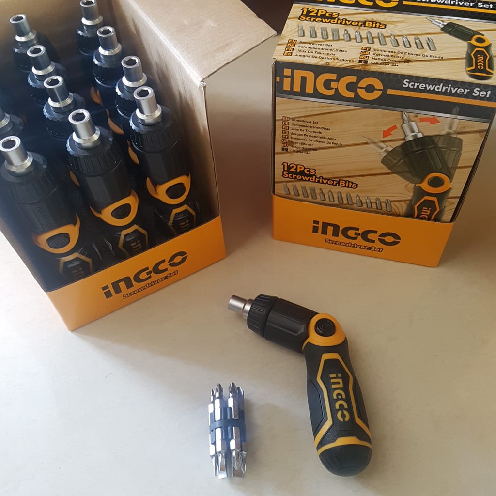 Jual Ingco Akisd Obeng Ratchet Obeng Racet Ratchet Screwdriver Set