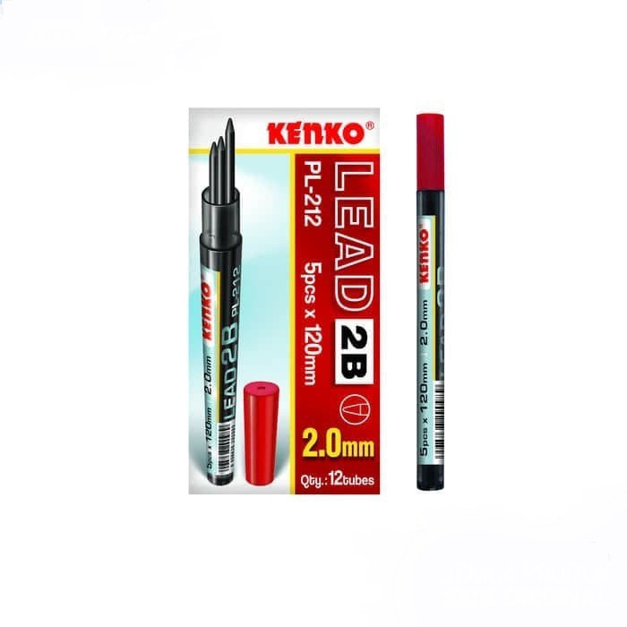 

Pencil Lead/Kenko Refill 2.0 mm/Isi Pensil Kenko 2B/Kenko PL-212