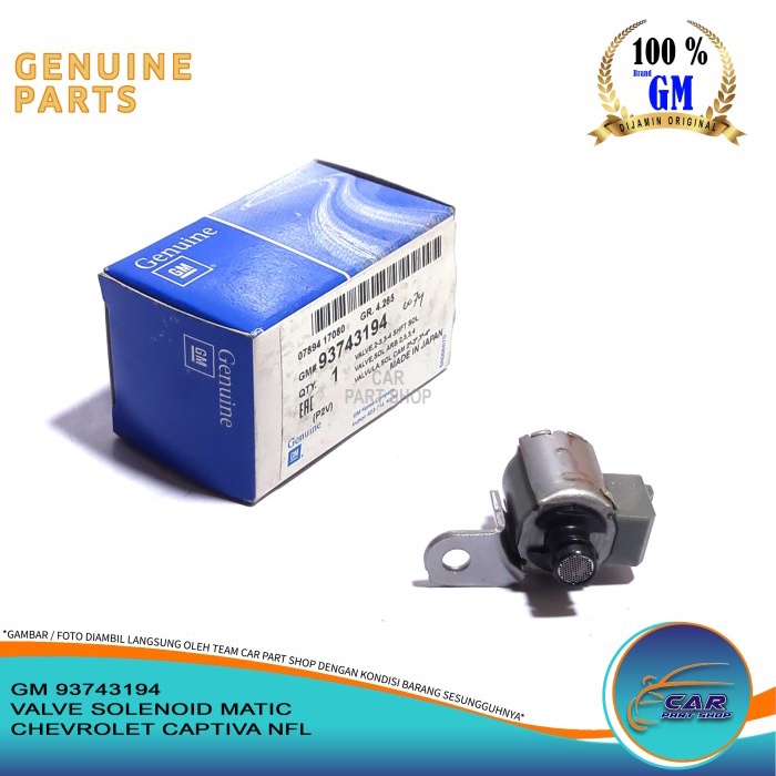 VALVE SOLENOID MATIC CHEVROLET CAPTIVA NFL ORI GM