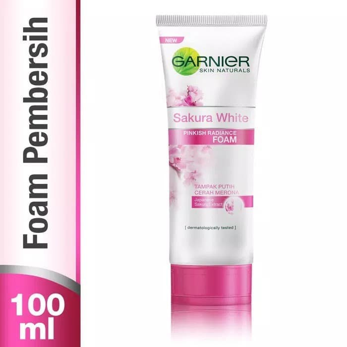 

garnier sakura white pinkish radiance foam