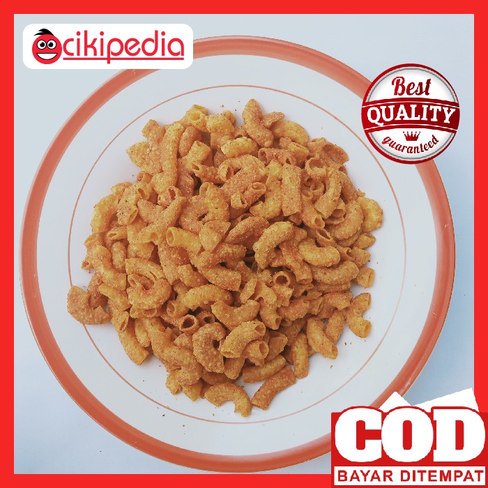 

MAKARONI PEDAS 150 GRAM CEMILAN / SNACK / MAKANAN RINGAN ENAK LEZAT - CIKIPEDIA